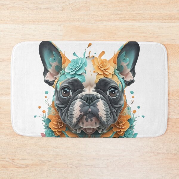 Item preview, Adorable y colorido bulldog francés designed and sold by LuckyFamily.