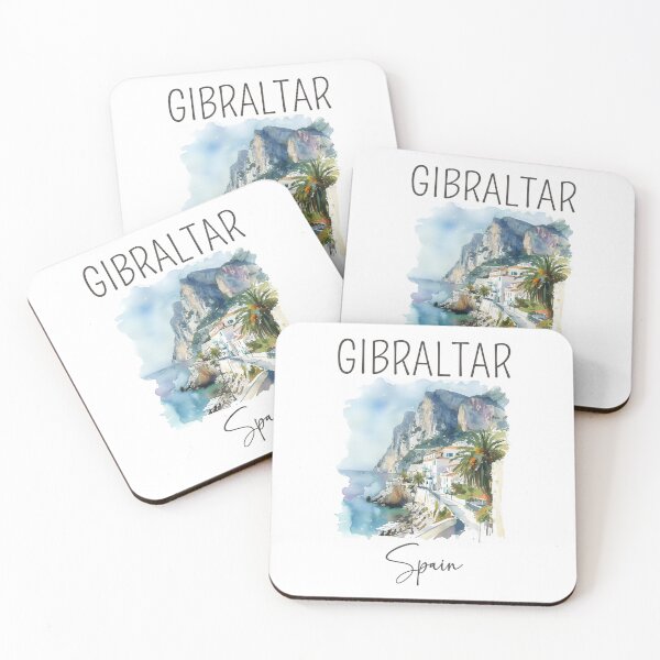 Item preview, Watercolor Design of Gibraltar - Spain designed and sold by Sketch-Shack.