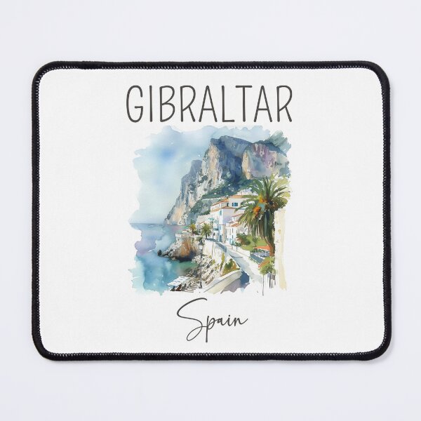 Item preview, Watercolor Design of Gibraltar - Spain designed and sold by Sketch-Shack.