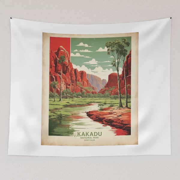Artikelvorschau, Kakadu Nationalpark Australien Tourismus Vintage Poster entworfen und verkauft von TravelersGems.