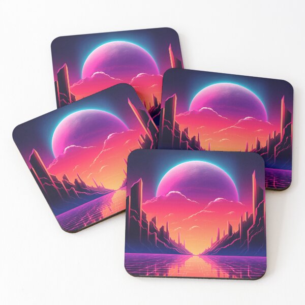 Item preview, Eclipsed Hues: Intense Retrowave Chroma Dreams designed and sold by Mullet Monkey.