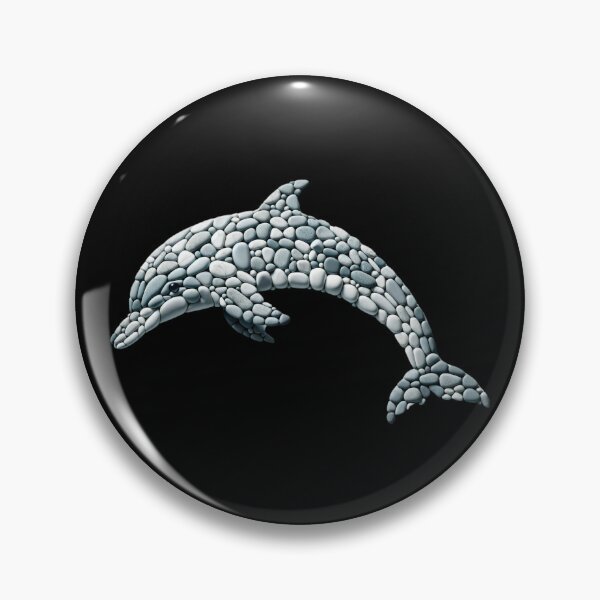 Item preview, Pebble Art Dolphin - Ocean's Graceful Navigator designed and sold by MachineDesigned.