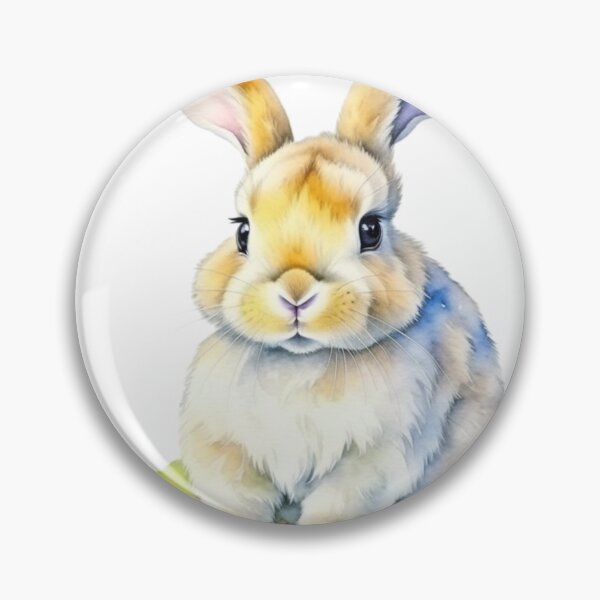 Item preview, Sunset Hues Bunny: Soft Watercolor Serenity designed and sold by MemeMerchMaster.