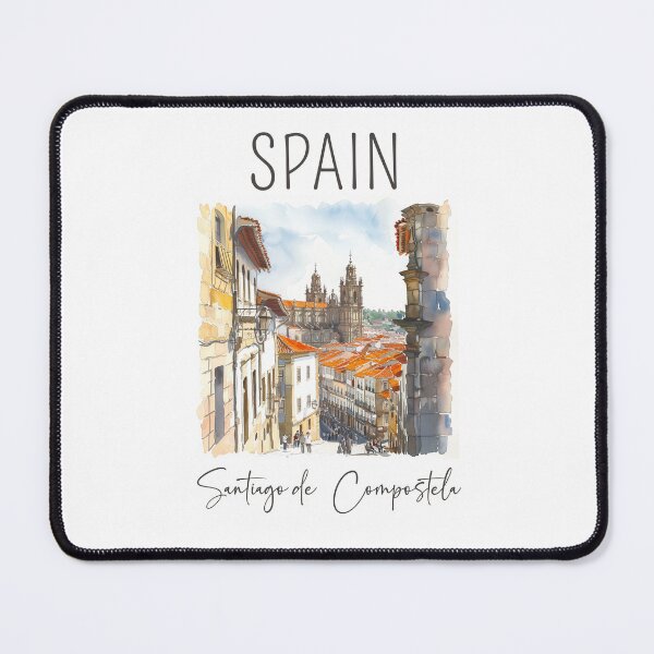 Item preview, Watercolor Design of Santiago de Compostela - Spain designed and sold by Sketch-Shack.
