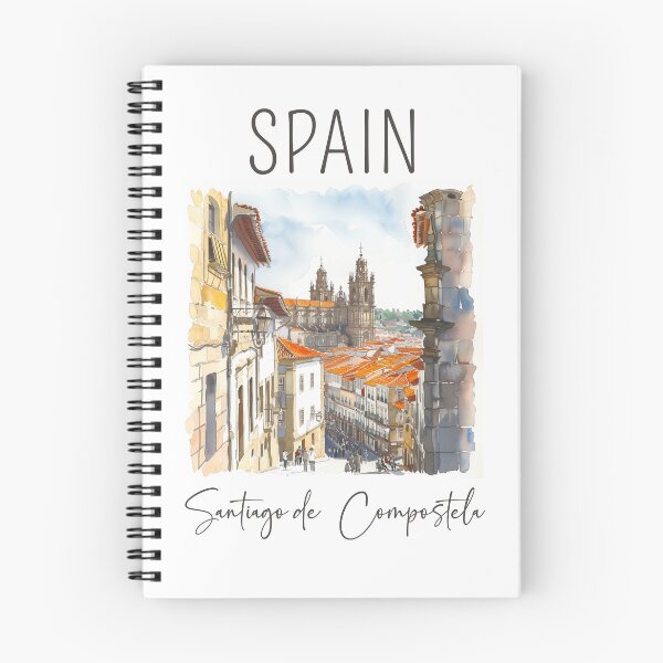 Item preview, Watercolor Design of Santiago de Compostela - Spain designed and sold by Sketch-Shack.