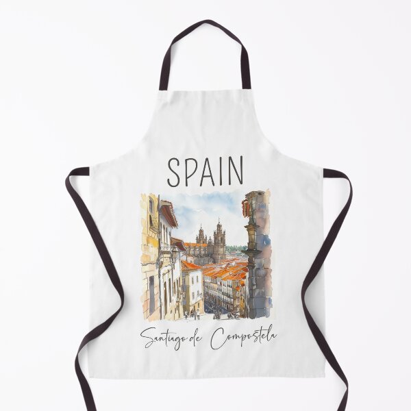 Item preview, Watercolor Design of Santiago de Compostela - Spain designed and sold by Sketch-Shack.