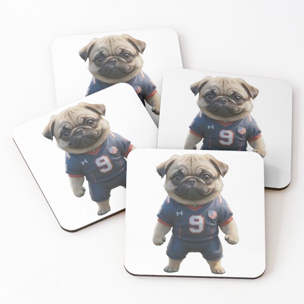 Item preview, Rugby Player Pug Dog designed and sold by GiwuArt777.