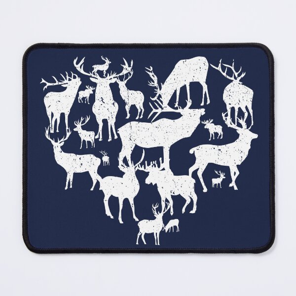 Item preview, retro moose and deer lover heart  designed and sold by ELmezz.
