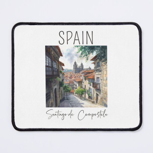 Item preview, Watercolor Design of Santiago de Compostela - Spain designed and sold by Sketch-Shack.