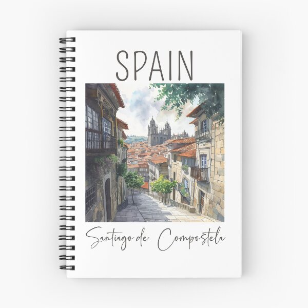 Item preview, Watercolor Design of Santiago de Compostela - Spain designed and sold by Sketch-Shack.