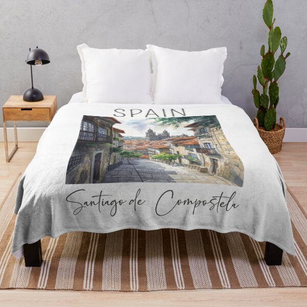 Item preview, Watercolor Design of Santiago de Compostela - Spain designed and sold by Sketch-Shack.
