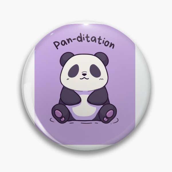 Item preview, Kawaii Cute Yoga Meditating Panda designed and sold by AdaMazingDesign.