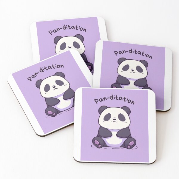 Item preview, Kawaii Cute Yoga Meditating Panda designed and sold by AdaMazingDesign.