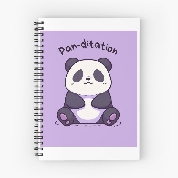 Item preview, Kawaii Cute Yoga Meditating Panda designed and sold by AdaMazingDesign.