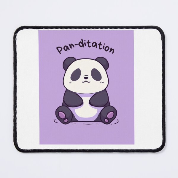 Item preview, Kawaii Cute Yoga Meditating Panda designed and sold by AdaMazingDesign.