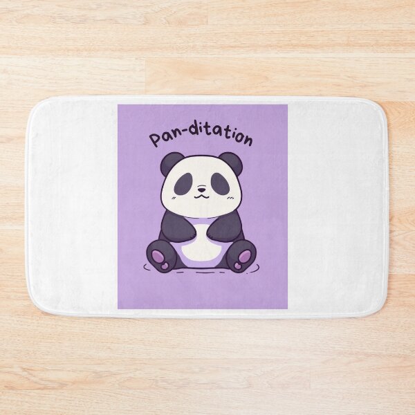 Item preview, Kawaii Cute Yoga Meditating Panda designed and sold by AdaMazingDesign.