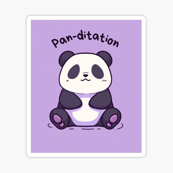 Panda Yoga Sticker – MercedesLopezCharro