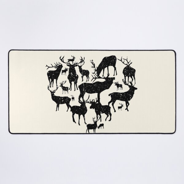 Item preview, vintage heart of deer and moose lover designed and sold by ELmezz.