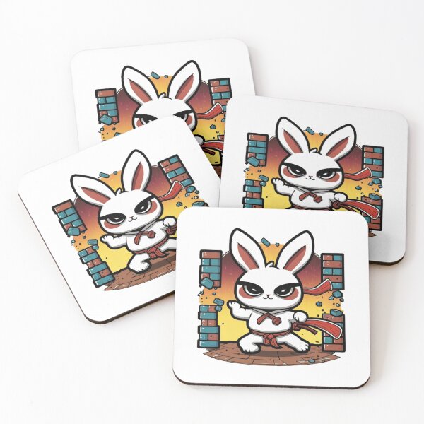 Item preview, karate bunny wall destroyer designed and sold by bukajart.