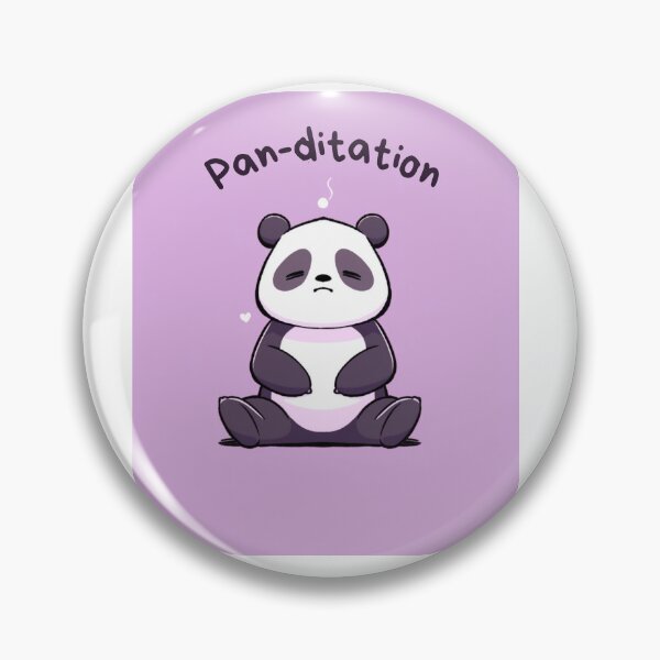 Item preview, Kawaii Cute Yoga Meditating Panda designed and sold by AdaMazingDesign.