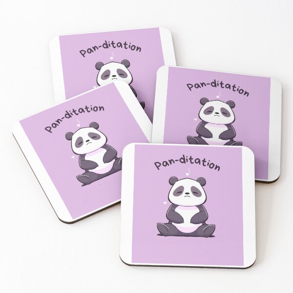 Item preview, Kawaii Cute Yoga Meditating Panda designed and sold by AdaMazingDesign.