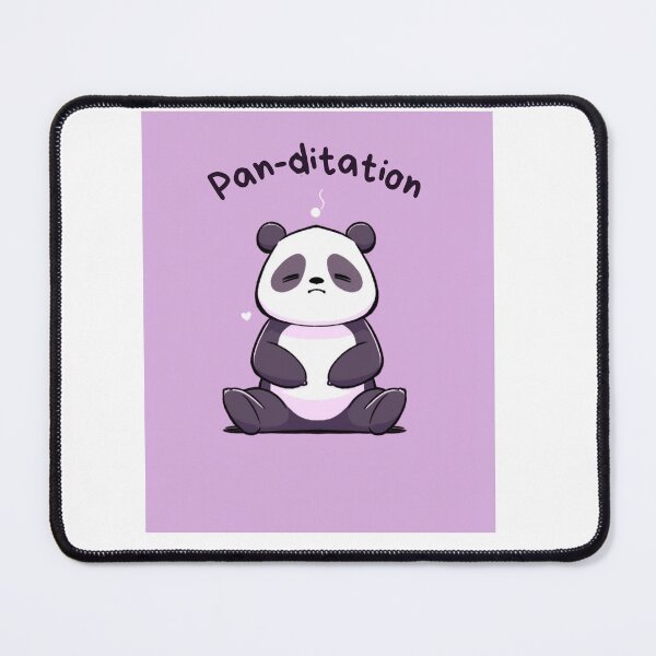 Item preview, Kawaii Cute Yoga Meditating Panda designed and sold by AdaMazingDesign.