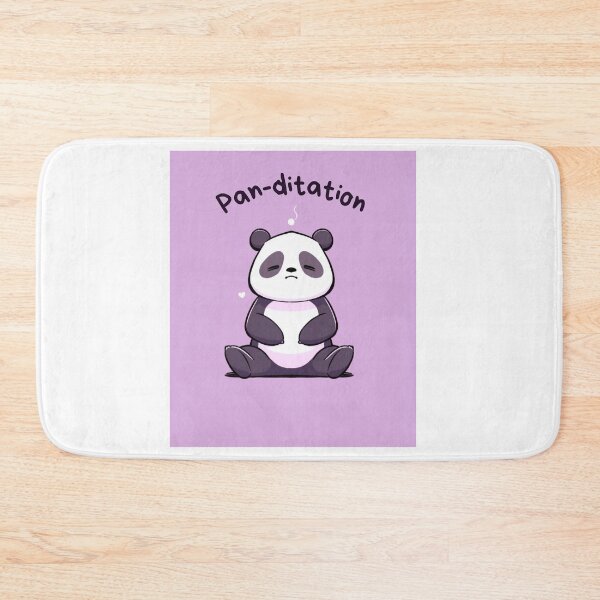 Item preview, Kawaii Cute Yoga Meditating Panda designed and sold by AdaMazingDesign.