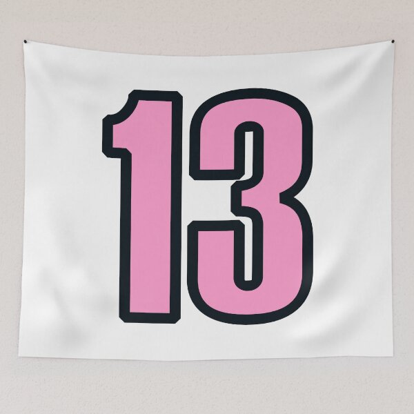 Item preview, Number 13 Pink and Black designed and sold by Creations-By-Em.