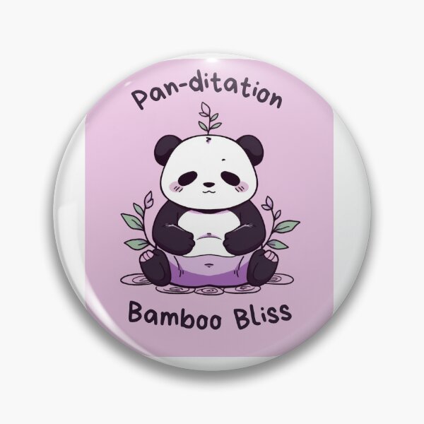 Item preview, Kawaii Cute Yoga Meditating Panda designed and sold by AdaMazingDesign.