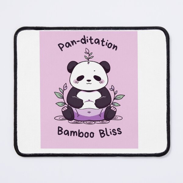Item preview, Kawaii Cute Yoga Meditating Panda designed and sold by AdaMazingDesign.