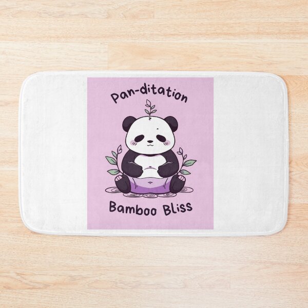 Item preview, Kawaii Cute Yoga Meditating Panda designed and sold by AdaMazingDesign.