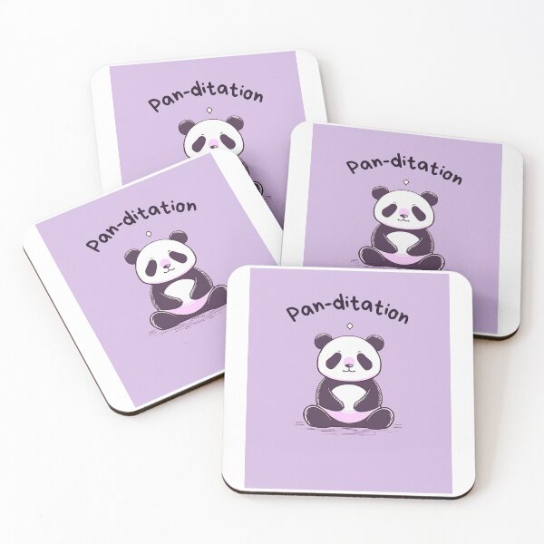 Item preview, Kawaii Cute Yoga Meditating Panda designed and sold by AdaMazingDesign.