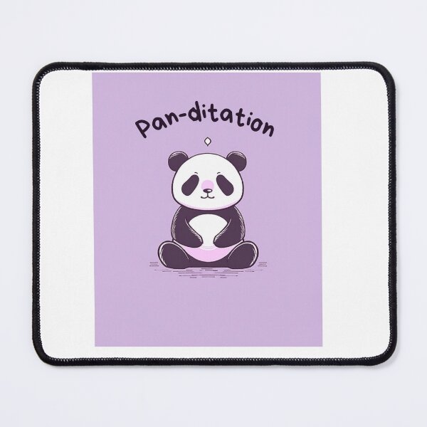 Item preview, Kawaii Cute Yoga Meditating Panda designed and sold by AdaMazingDesign.
