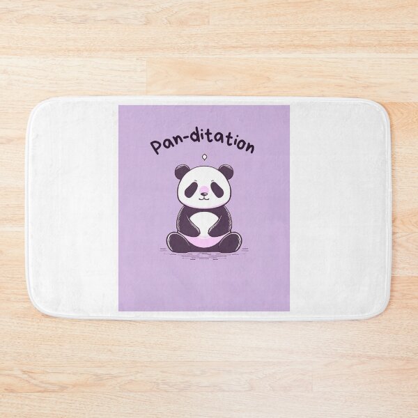 Item preview, Kawaii Cute Yoga Meditating Panda designed and sold by AdaMazingDesign.