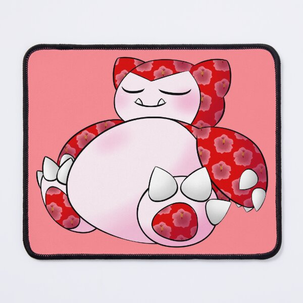 Item preview, Red Hibiscus Snorlax designed and sold by BlurrIsBestBoi.