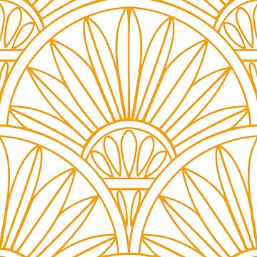 Aperçu de l'œuvre Mosaïque art nouveau de couleur or de Ligne Florale