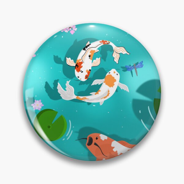 Item preview, Koi Fish Pond Sticker designed and sold by SavannahAddison.