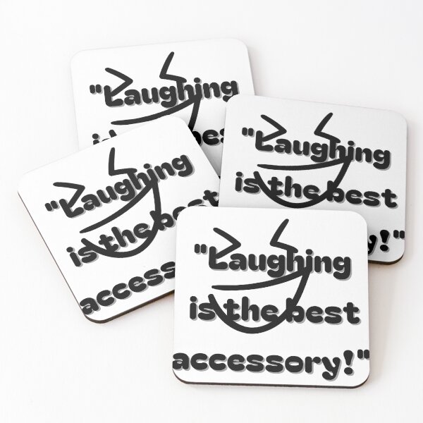 Item preview, “Laughing is the best accessory!” designed and sold by SENTIMENTALE.
