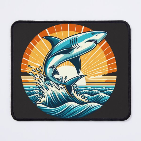 Item preview, Shark Leaping Out of Ocean designed and sold by HippieFarms11.