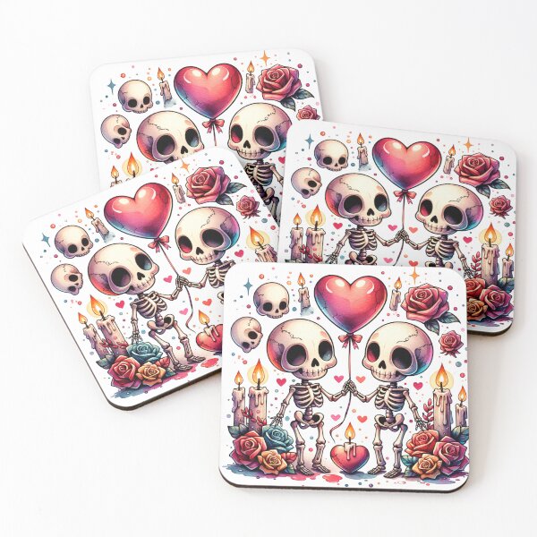 Item preview, Skeleton with Roses, St. Valentine's Day designed and sold by spongebubble.