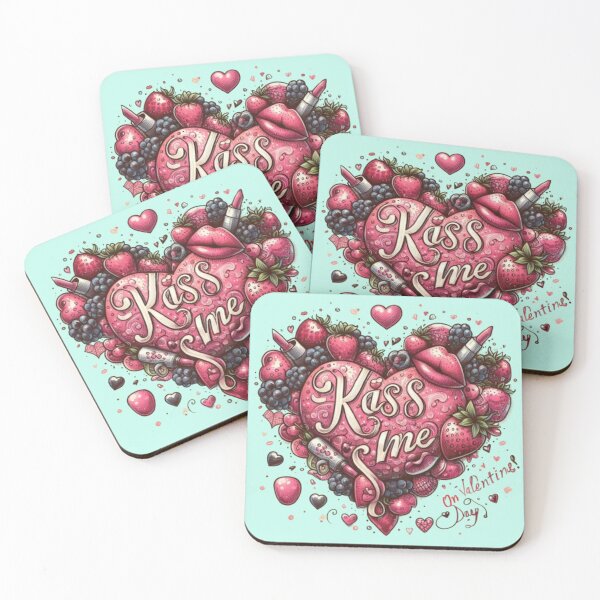 Item preview, Kiss me on Valentine's Day heart in fruit designed and sold by JaroDesign2023.