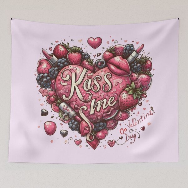 Item preview, Kiss me on Valentine's Day heart in fruit designed and sold by JaroDesign2023.