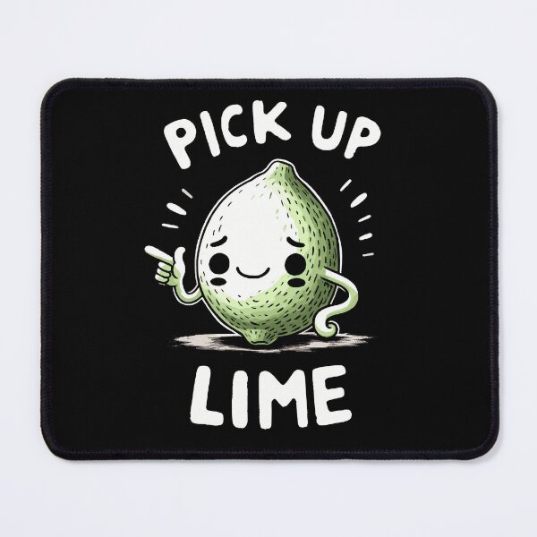 Item preview, Flirty Pick up Line Green Lime designed and sold by DoodleDashShop.