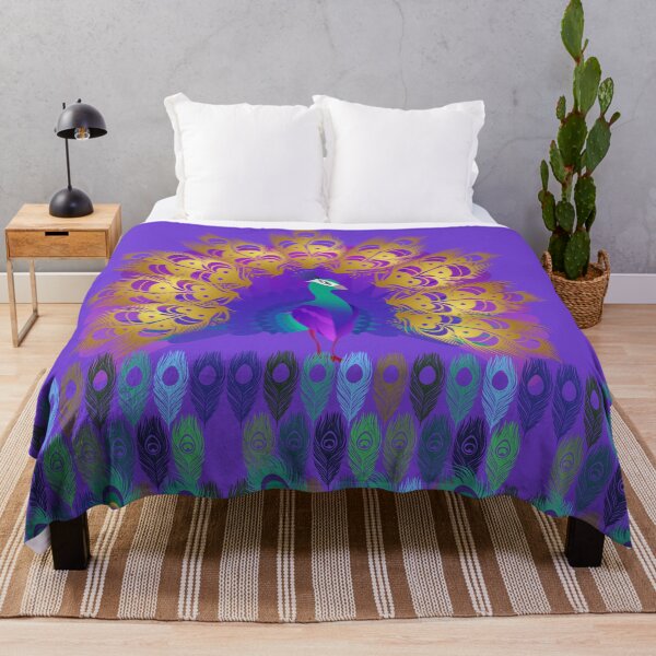 Item preview, Peacock bird Mardi Gras, festival colours designed and sold by BritishDelights.