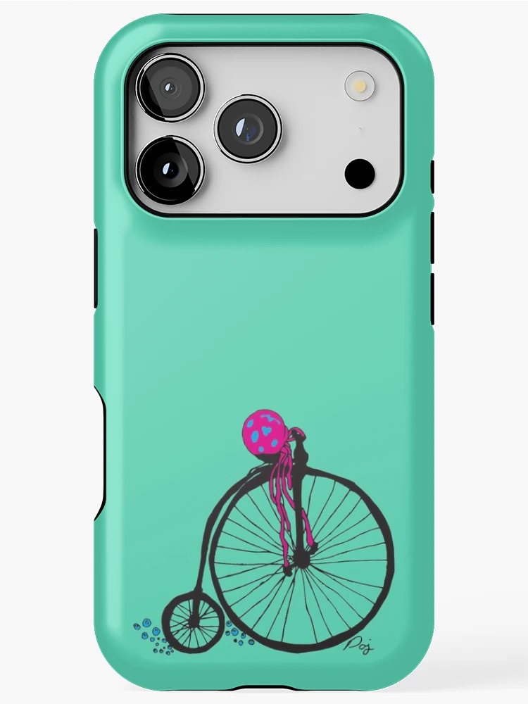 Thumbnail 1 of 4, iPhone Case, Jelly Riding Bike designed and sold by RootsImprints.