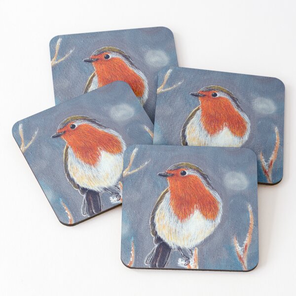 Item preview, Winter Robin Painting designed and sold by Art by Kirsten Sneath.