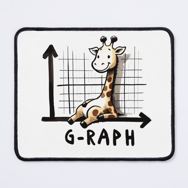 Item preview, Funny Math joke Graph Giraffe designed and sold by DoodleDashShop.