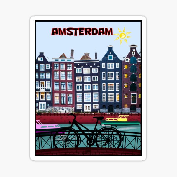 Item preview, BICYCLE RIDING; In Amsterdam Holland Print designed and sold by posterbobs.