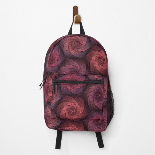 Item preview, Hexagonal Twirls in Red and Maroon - Geometric Rose designed and sold by DHTDesigns.