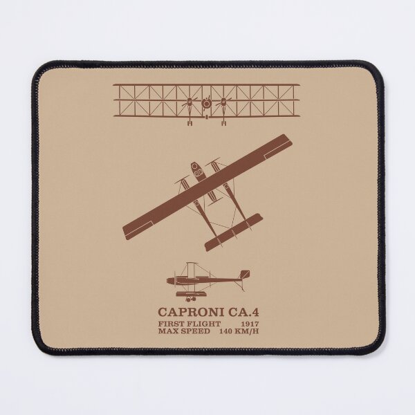 Item preview, Caproni Ca.4 Italian WW1 Bomber Triplane Silhouettes Infographic Diagrams designed and sold by MilitaryMart.